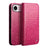 QIALINO Little Crocodile Texture Genuine Leather Phone Case