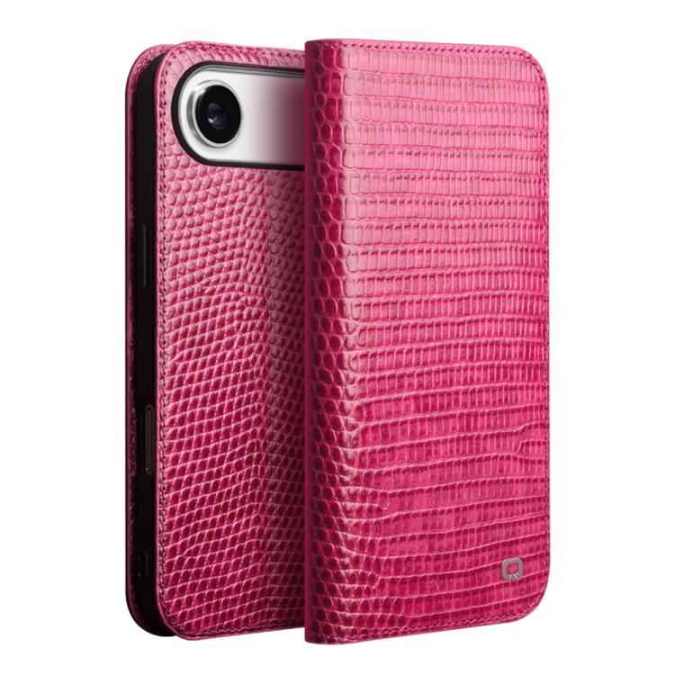 QIALINO Little Crocodile Texture Genuine Leather Phone Case