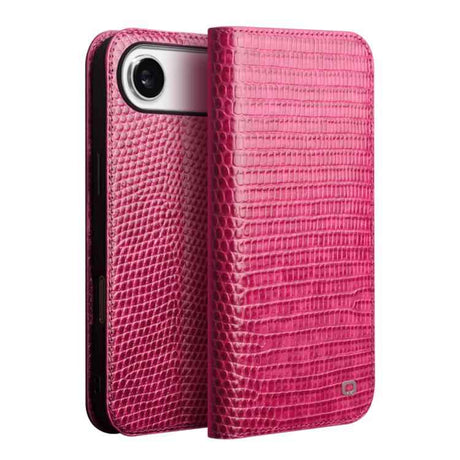 QIALINO Little Crocodile Texture Genuine Leather Phone Case