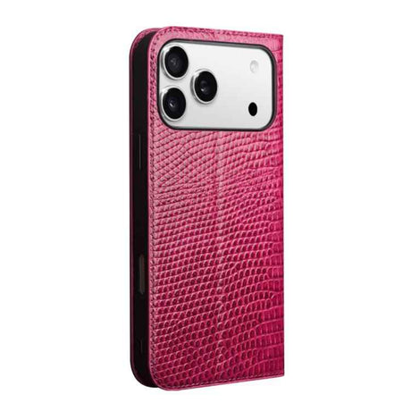 QIALINO Little Crocodile Texture Genuine Leather Phone Case