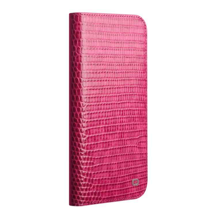 QIALINO Little Crocodile Texture Genuine Leather Phone Case