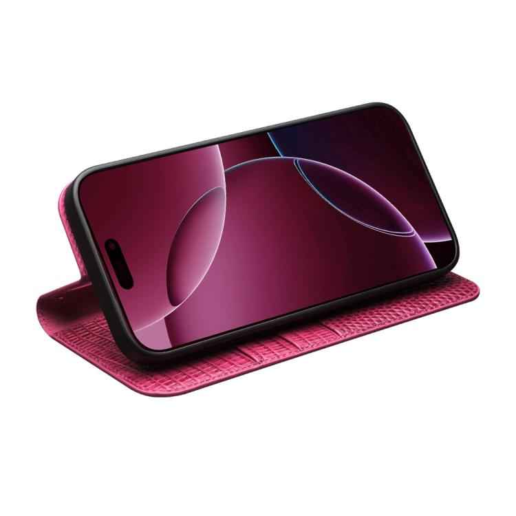 QIALINO Little Crocodile Texture Genuine Leather Phone Case