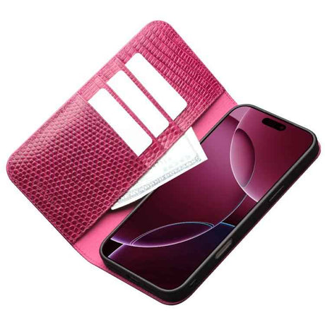 QIALINO Little Crocodile Texture Genuine Leather Phone Case