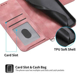 Skin-feel Flowers Embossed Wallet Leather Phone Case