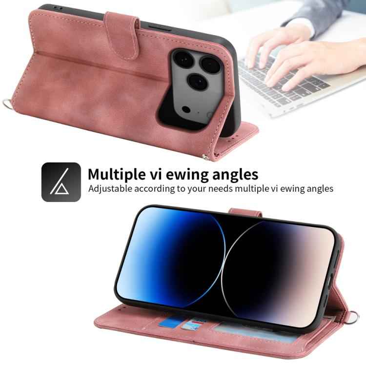 Skin-feel Flowers Embossed Wallet Leather Phone Case