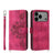 Skin-feel Flowers Embossed Wallet Leather Phone Case
