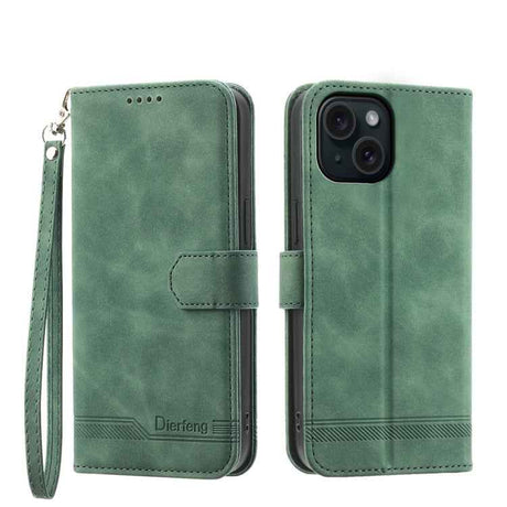 Dierfeng Dream Line TPU Hybrid PU Leather Phone Case