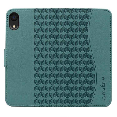 Business Diamond Buckle Leather Phone Case with Lanyard