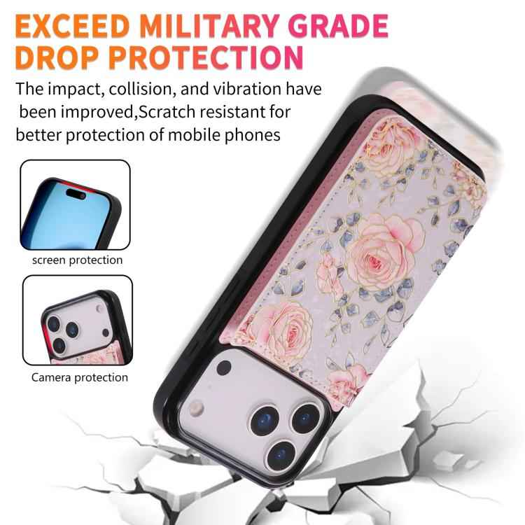 Printed Double Buckle RFID Anti-theft Phone Case