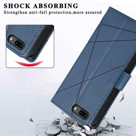 PU Genuine Leather Texture Embossed Line Phone Case
