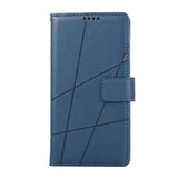 PU Genuine Leather Texture Embossed Line Phone Case