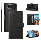 PU Genuine Leather Texture Embossed Line Phone Case