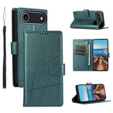 PU Genuine Leather Texture Embossed Line Phone Case