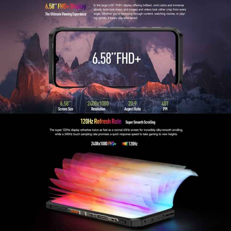 Ulefone Power Armor 18T Ultra Version 5G 12GB+512GB, Thermal Imaging Rugged Phone, 6.58 inch, MediaTek Dimensity 7050