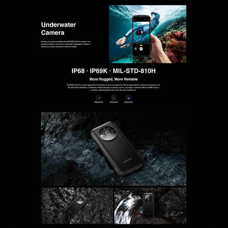 DOOGEE V30 Pro, 12GB+512GB, 200MP Camera, 10800mAh Battery, 6.58 inch Android 13 Dimensity 7050 , Support Google Pay