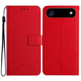 Rhombic Grid Texture Leather Phone Case