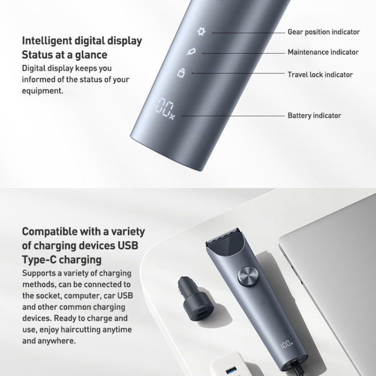 Xiaomi Mijia Hair Trimmer Clipper 2 Professional Clippers Titanium Alloy Blade Rechargeable Barber