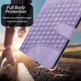 YX0060 Elephant Head Embossed Phone Leather Case with Lanyard