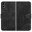 YX0060 Elephant Head Embossed Phone Leather Case with Lanyard