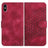 YX0060 Elephant Head Embossed Phone Leather Case with Lanyard