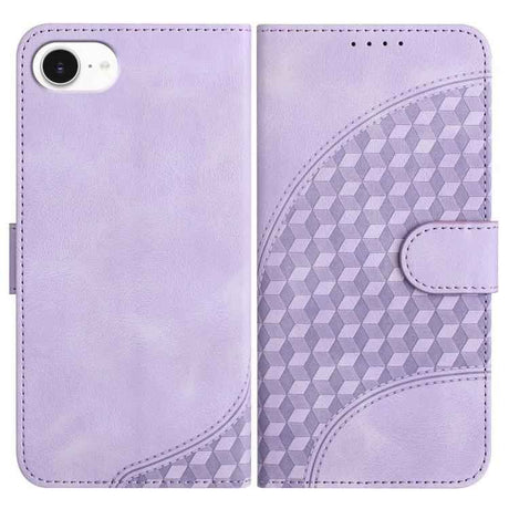 YX0060 Elephant Head Embossed Phone Leather Case with Lanyard