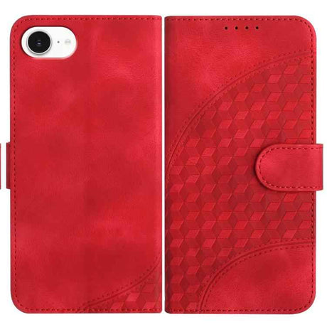 YX0060 Elephant Head Embossed Phone Leather Case with Lanyard
