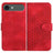 YX0060 Elephant Head Embossed Phone Leather Case with Lanyard