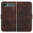 YX0060 Elephant Head Embossed Phone Leather Case with Lanyard