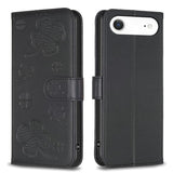Four-leaf Embossed Leather Phone Case