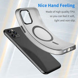 MagSafe Frosted Translucent TPU + PC Full Coverage Phone Case
