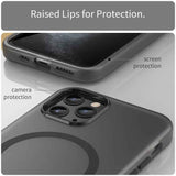 MagSafe Frosted Translucent TPU + PC Full Coverage Phone Case