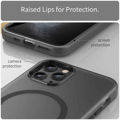 MagSafe Frosted Translucent TPU + PC Full Coverage Phone Case