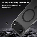 MagSafe Frosted Translucent TPU + PC Full Coverage Phone Case