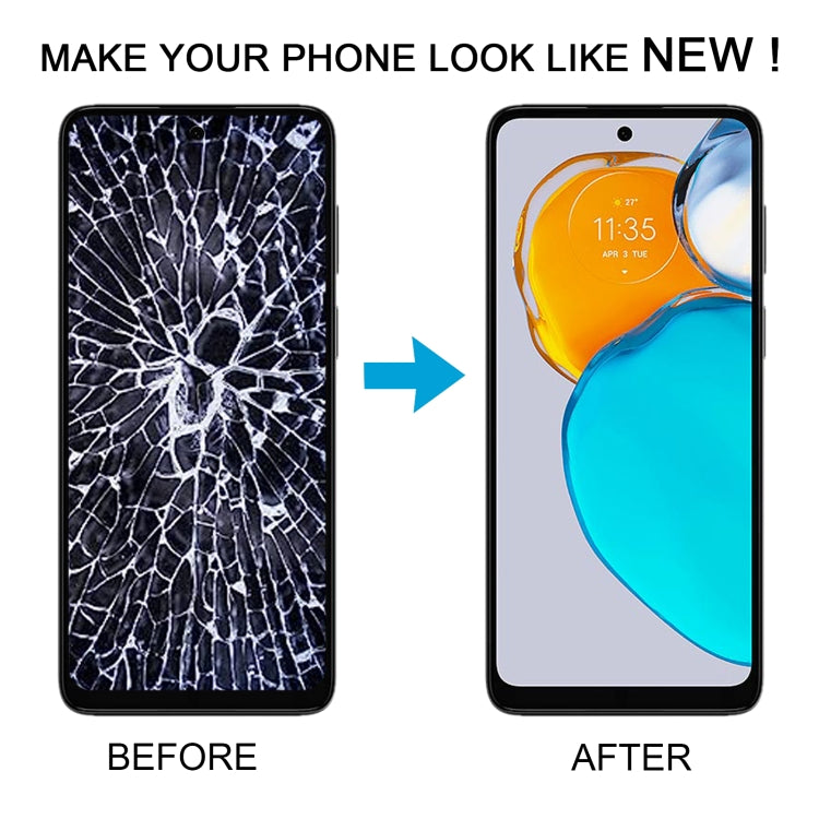 OEM LCD Screen Digitizer Full Assembly with Frame, For Motorola Moto G 2022
