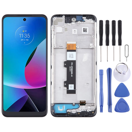 OEM LCD Screen Digitizer Assembly with Frame for Motorola Moto G/E Series (G04/G05/G15/G24/G34/G35/E15) - LYDARZ