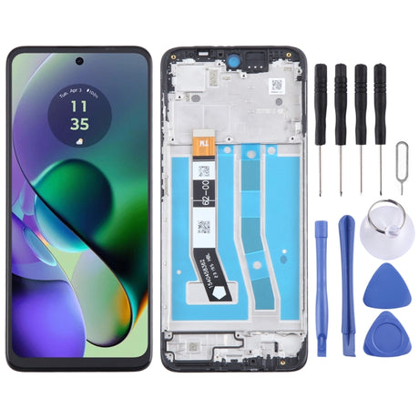 OEM LCD Screen Digitizer Assembly with Frame for Motorola Moto G/E Series (G04/G05/G15/G24/G34/G35/E15) - LYDARZ