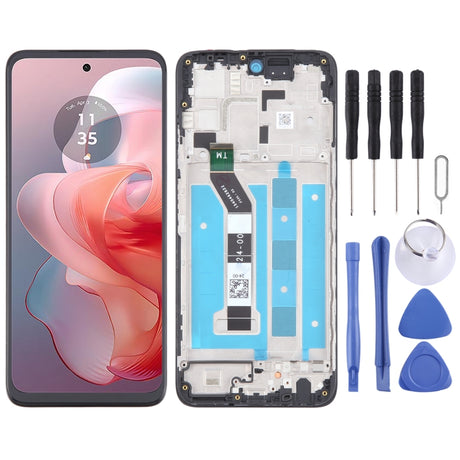 OEM LCD Screen Digitizer Assembly with Frame for Motorola Moto G/E Series (G04/G05/G15/G24/G34/G35/E15) - LYDARZ