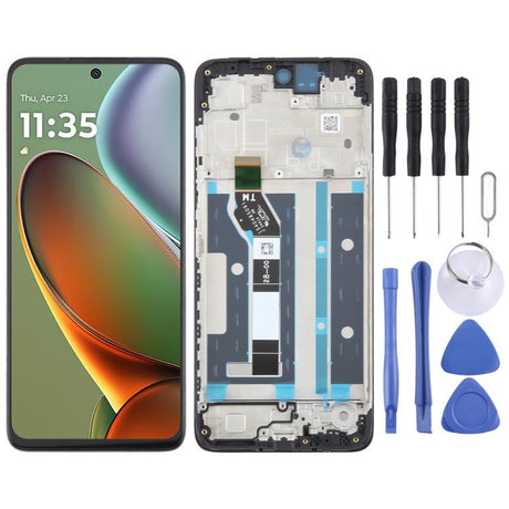 OEM LCD Screen Digitizer Assembly with Frame for Motorola Moto G/E Series (G04/G05/G15/G24/G34/G35/E15) - LYDARZ
