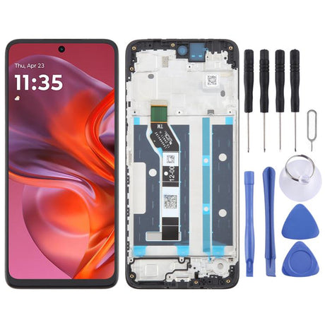 OEM LCD Screen Digitizer Assembly with Frame for Motorola Moto G/E Series (G04/G05/G15/G24/G34/G35/E15) - LYDARZ