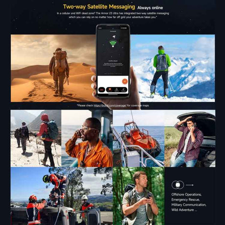 Ulefone Armor 23 Ultra Rugged Phone, 6.78 inch Android 13 MediaTek Dimensity 8020 Octa Core up to 2.6GHz, Satellite Messaging