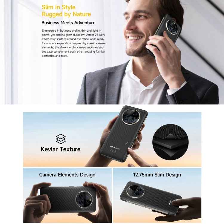 Ulefone Armor 23 Ultra Rugged Phone, 6.78 inch Android 13 MediaTek Dimensity 8020 Octa Core up to 2.6GHz, Satellite Messaging