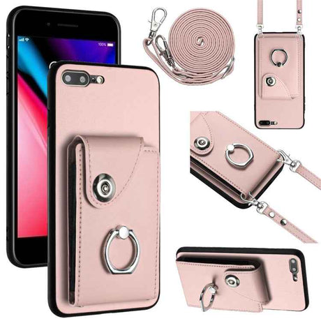 Organ Card Bag Ring Holder Phone Case with Long Lanyard