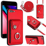 Organ Card Bag Ring Holder Phone Case with Long Lanyard
