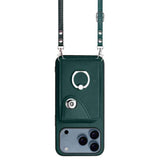 Organ Card Bag Ring Holder Phone Case with Long Lanyard