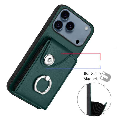 Organ Card Bag Ring Holder Phone Case with Long Lanyard