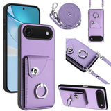 Organ Card Bag Ring Holder Phone Case with Long Lanyard