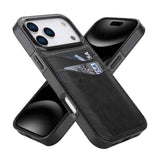 Litchi Leather Skin Card Slots Phone Case