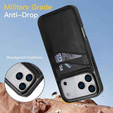 Litchi Leather Skin Card Slots Phone Case