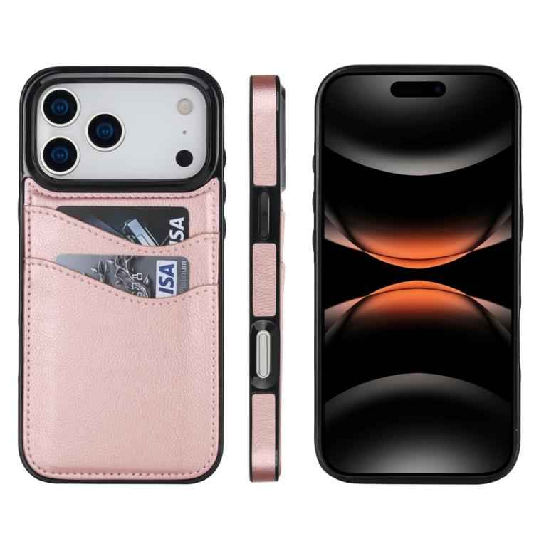 Litchi Leather Skin Card Slots Phone Case