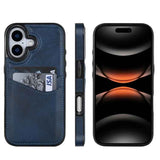 Litchi Leather Skin Card Slots Phone Case